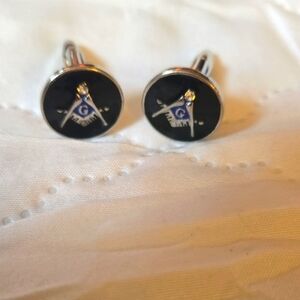 Black Masonic Cufflinks